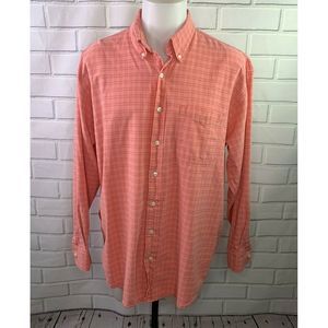 Resistol Rodeo Gear Button Up Shirt Orange Plaid